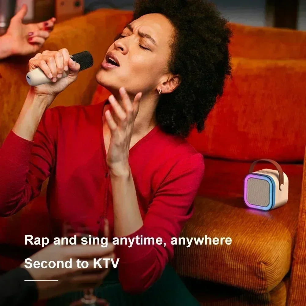 K12 Mini Bluetooth Karaoke Speaker – Portable Wireless Audio with Mic