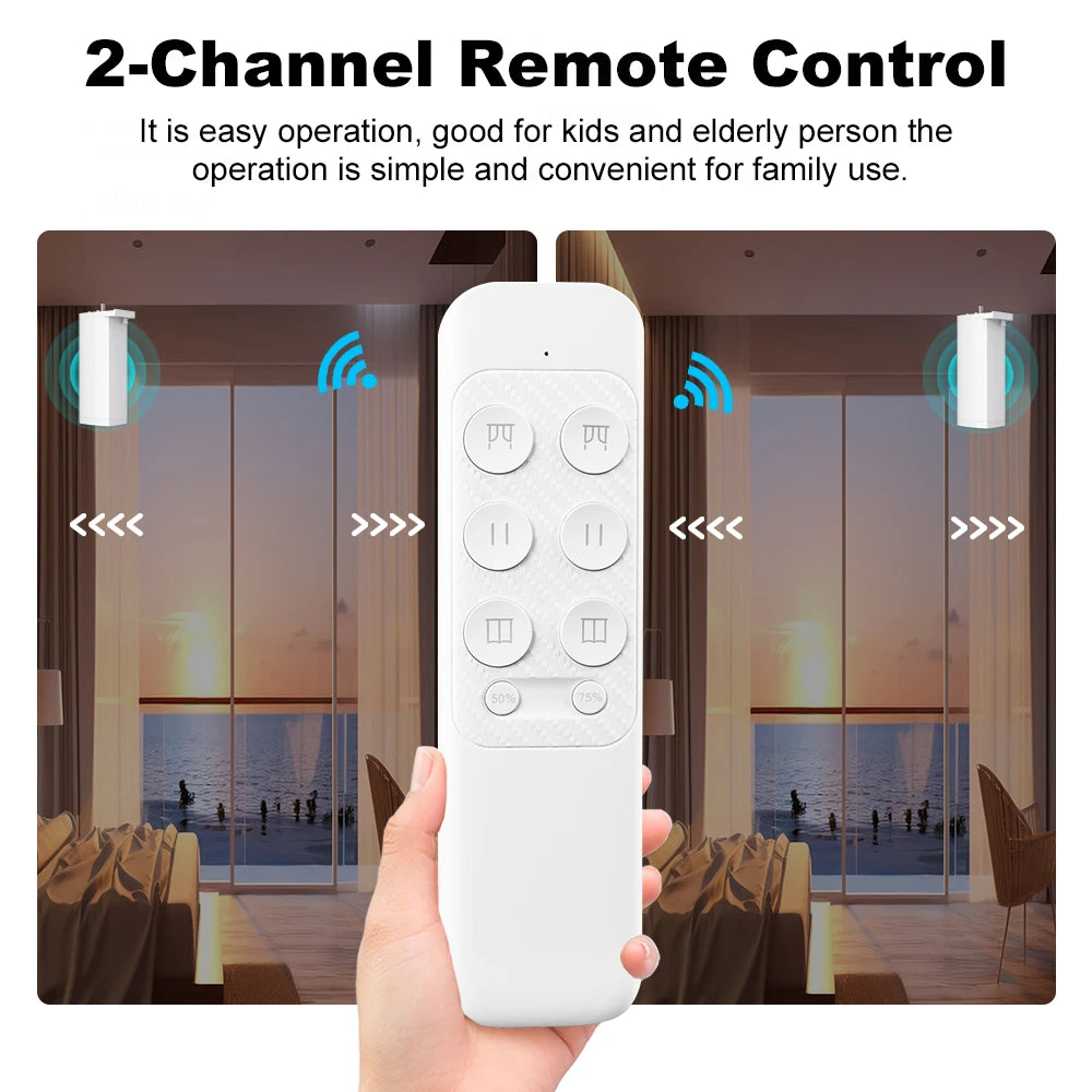 Tuya 155mm ZigBee/WiFi Electric Curtain Motor
