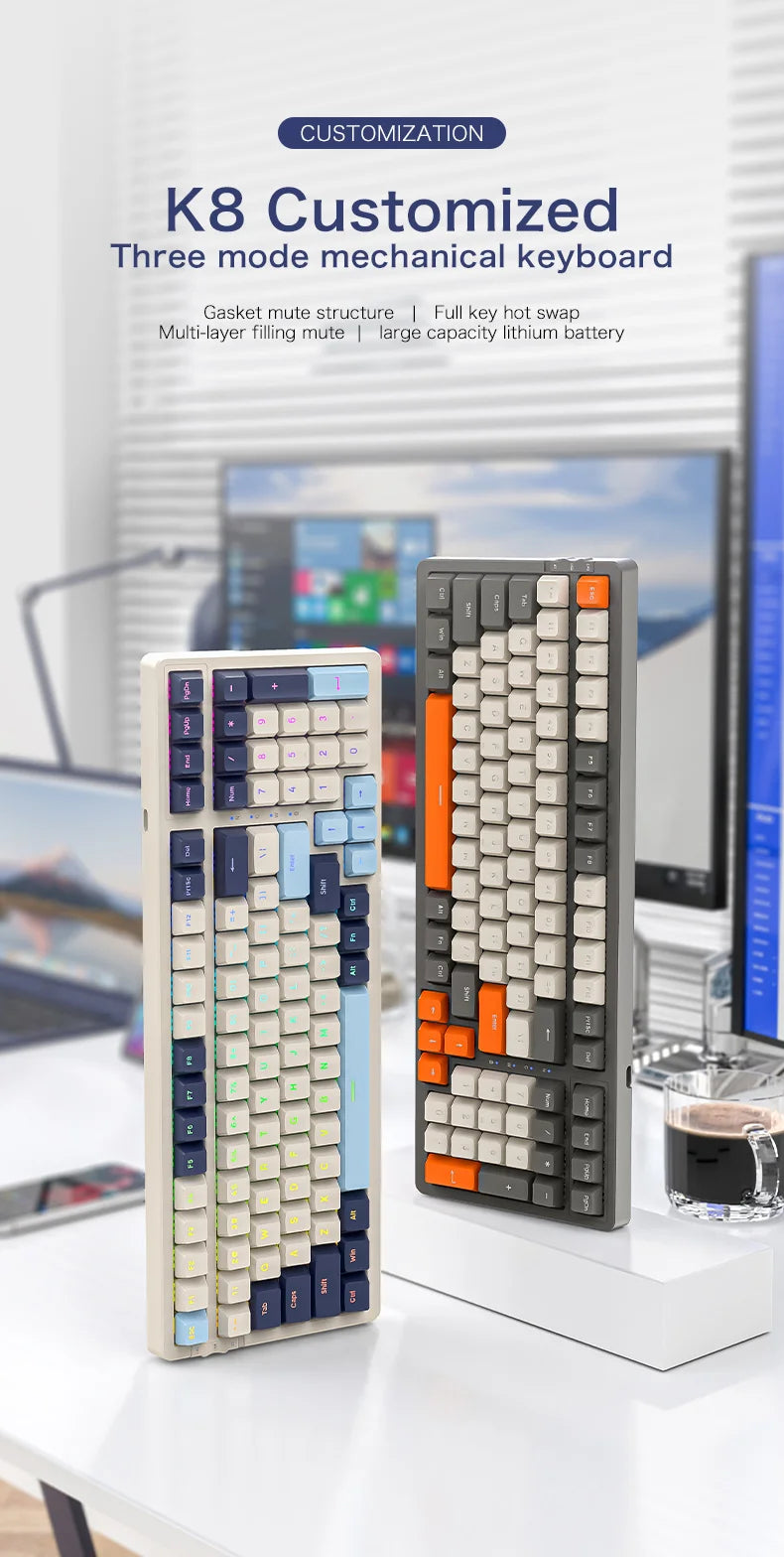 K8 100-Key Wireless Mechanical Keyboard