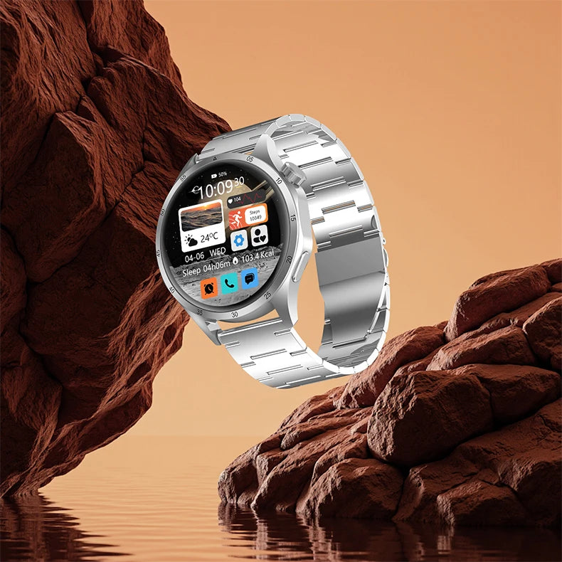 2025 Men’s Smartwatch – 360×360 AMOLED