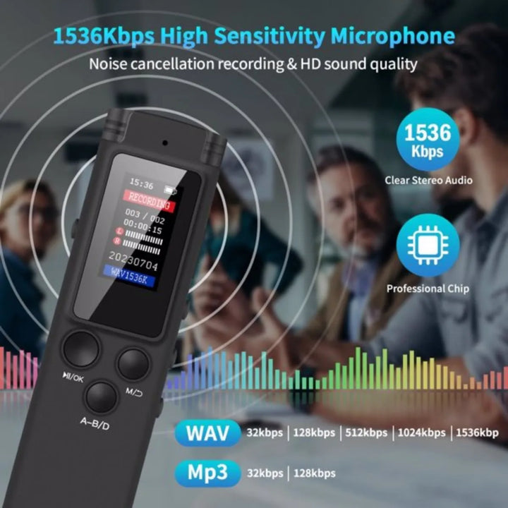 8GB Digital Voice Recorder & MP3 Player