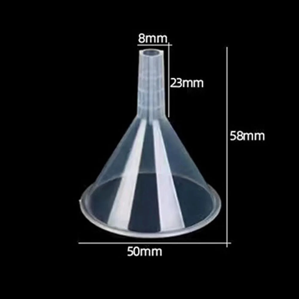 Clear Plastic Funnel Set – Small Bottle Filling Tool (1/3 Pcs)