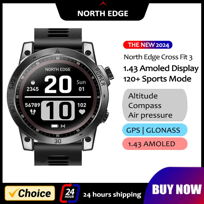 NORTH EDGE 2025 GPS Sports Smart Watch