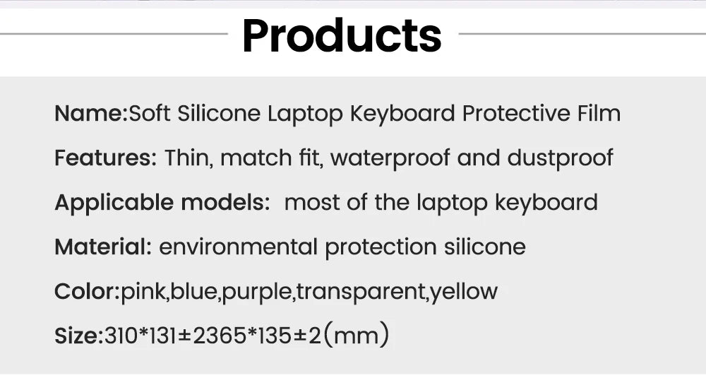 Universal Silicone Laptop Keyboard Protector (12–17 Inch)