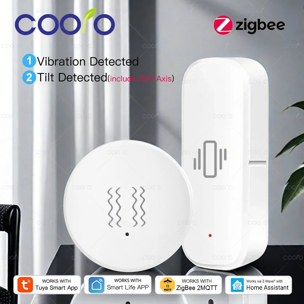 Tuya Zigbee Vibration & Tilt Sensor