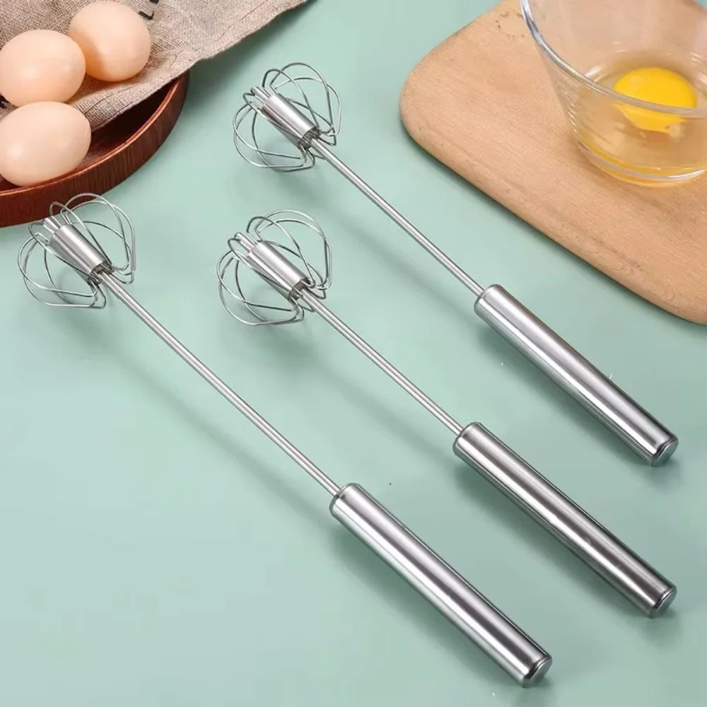 Semi-Automatic Stainless Steel Egg Beater