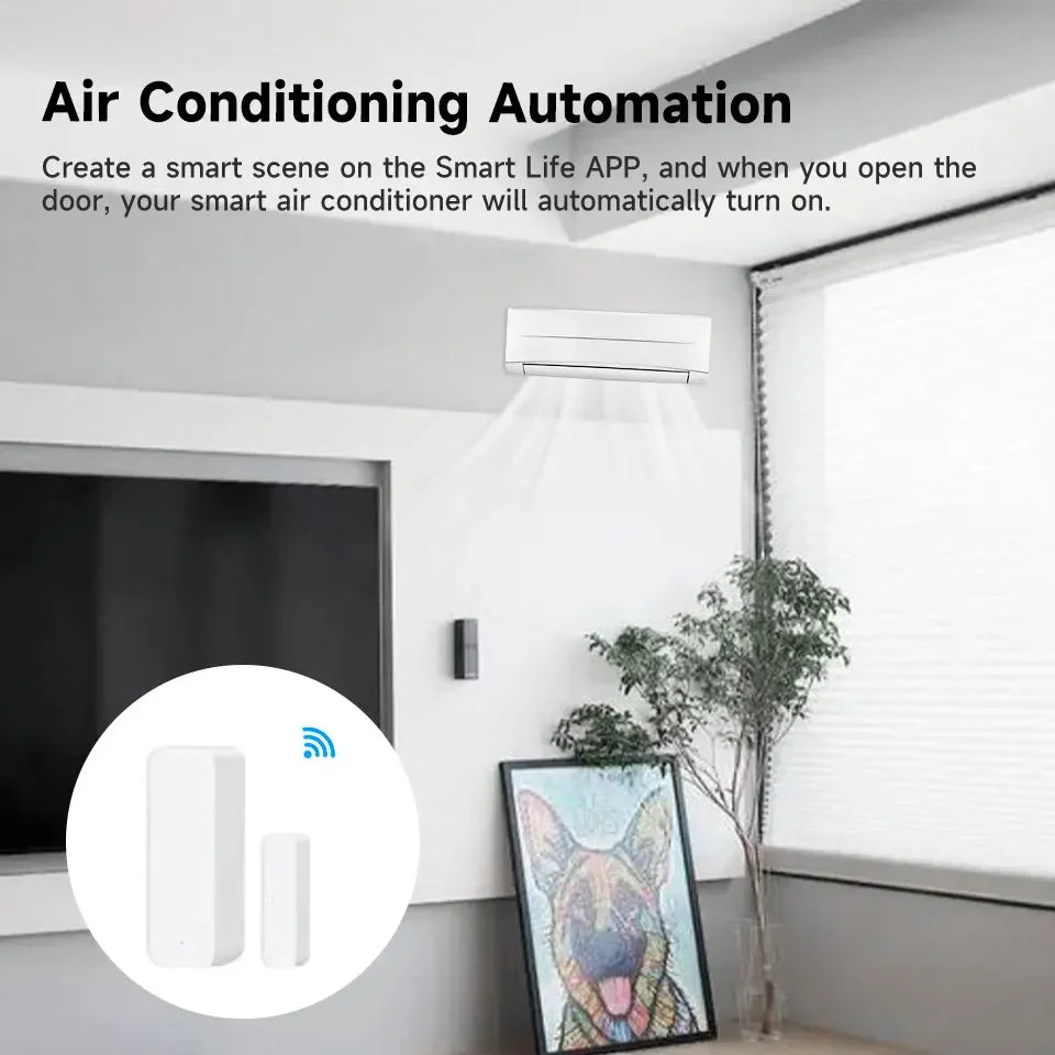 Tuya Zigbee Door & Window Sensor – Smart Contact Alert Device