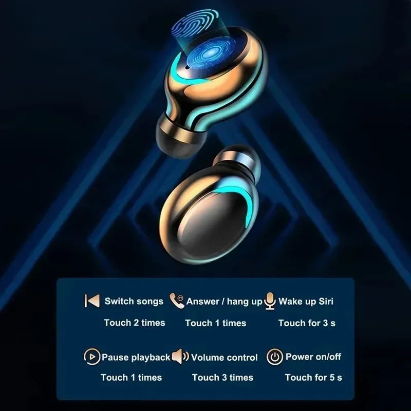 F9 Bluetooth Wireless Earbuds with Mic & Noise Reduction