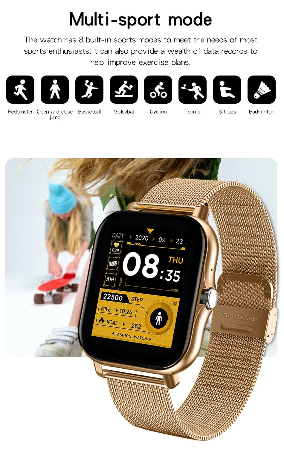 1.44″ Smartwatch – Bluetooth Call