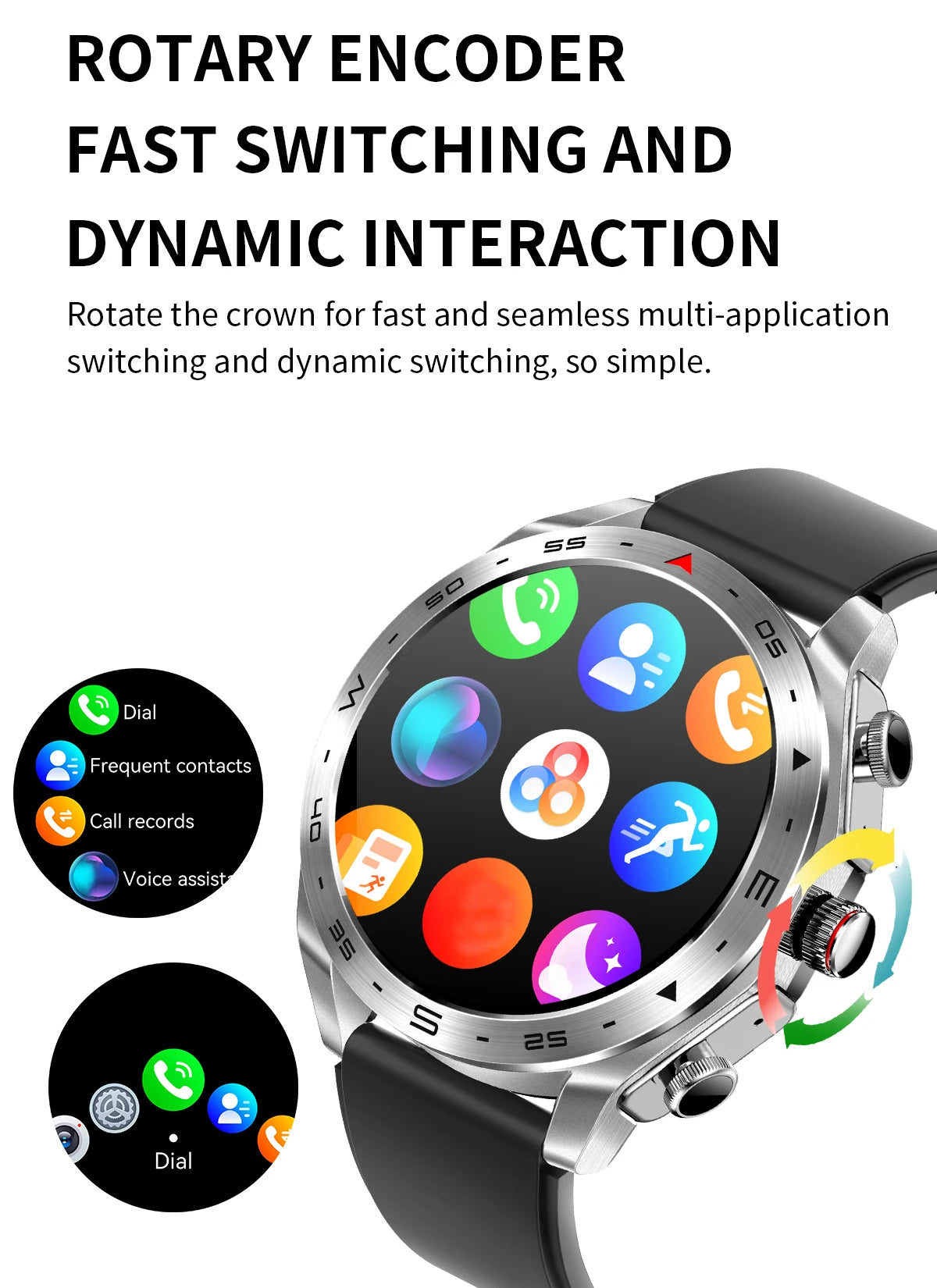 2024 Smart Watch with 2-in-1 TWS Bluetooth Earbuds