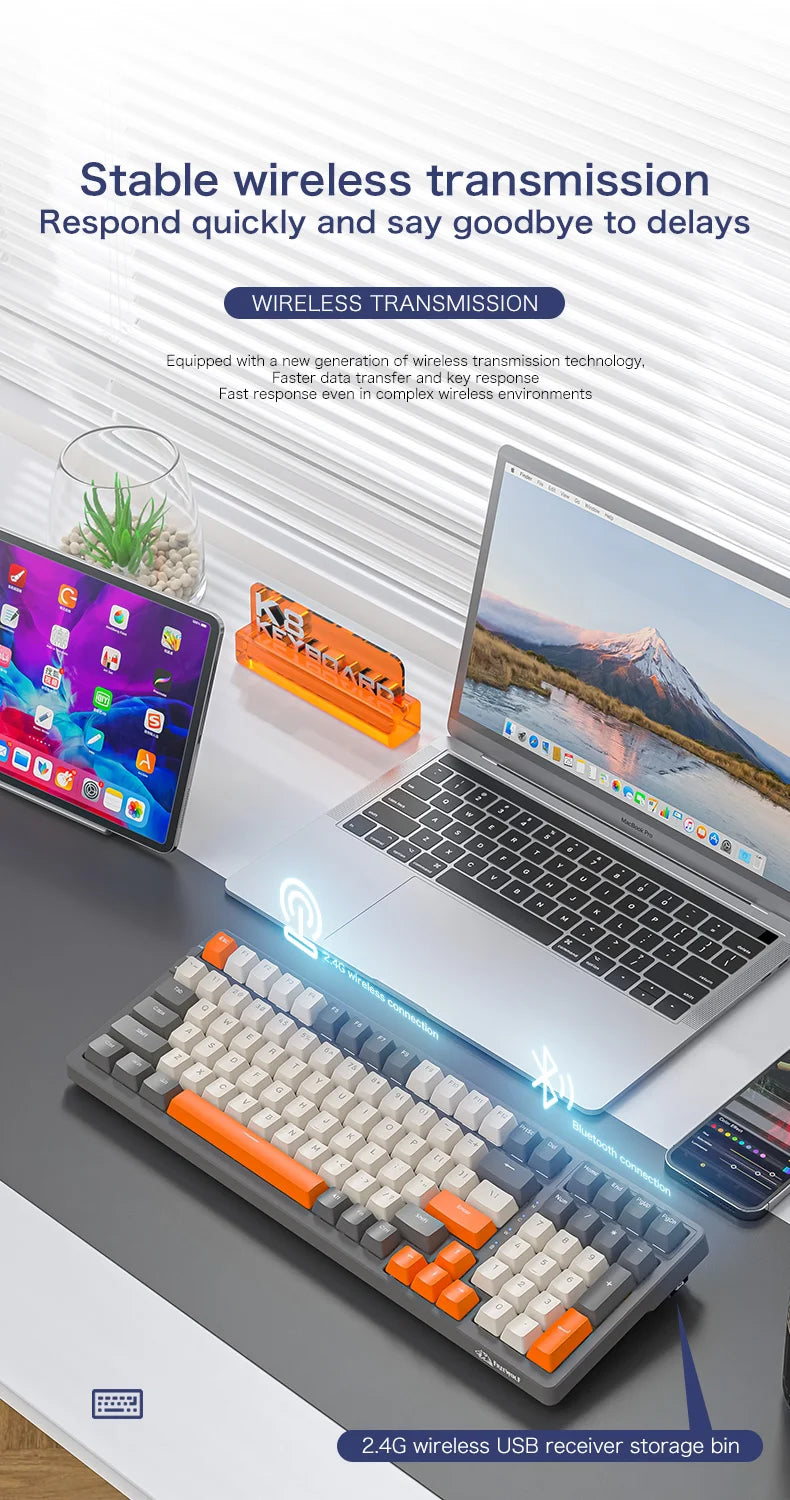 K8 100-Key Wireless Mechanical Keyboard