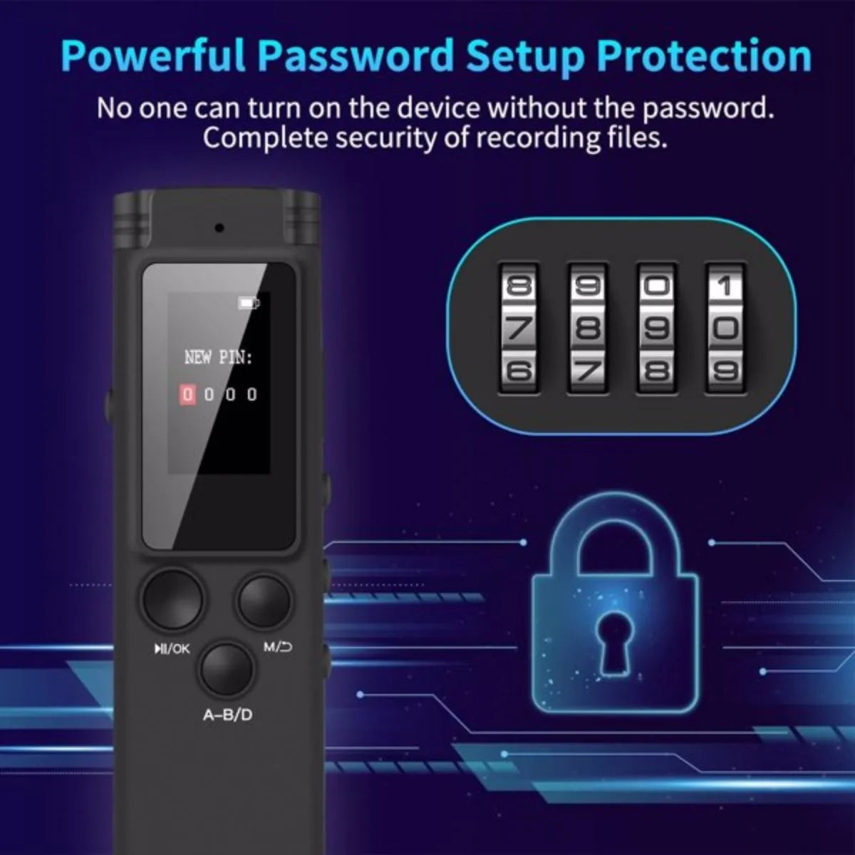 8GB Digital Voice Recorder & MP3 Player