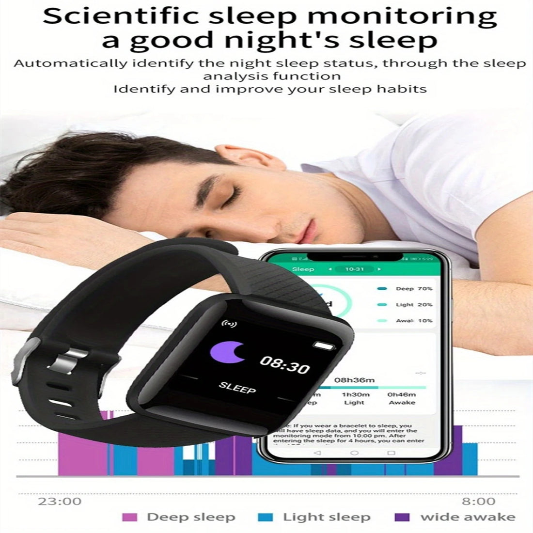 Y68 Smart Watch – Bluetooth Fitness Tracker with Music & Heart Monitor