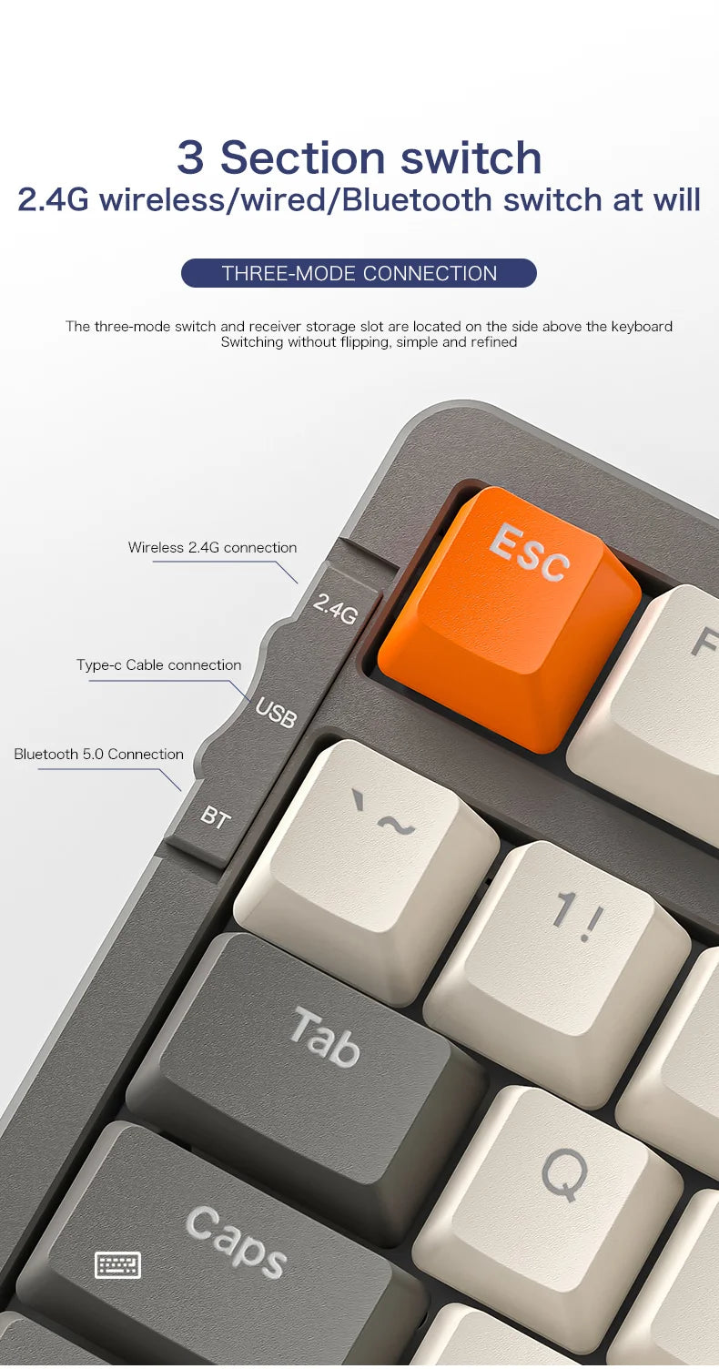 K8 100-Key Wireless Mechanical Keyboard