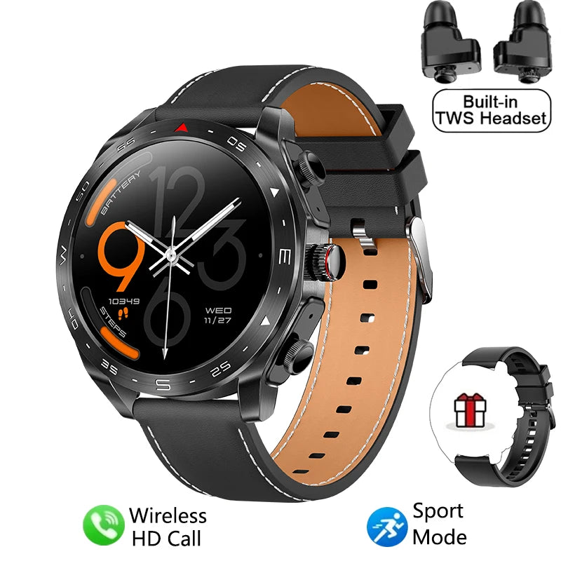 2024 Smart Watch with 2-in-1 TWS Bluetooth Earbuds
