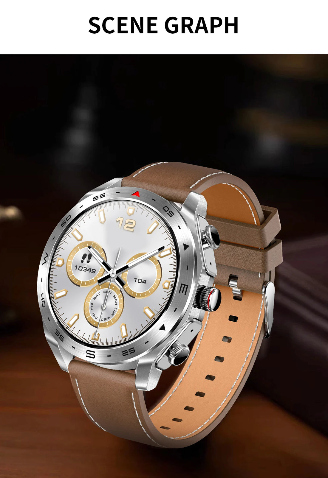 2024 Smart Watch with 2-in-1 TWS Bluetooth Earbuds