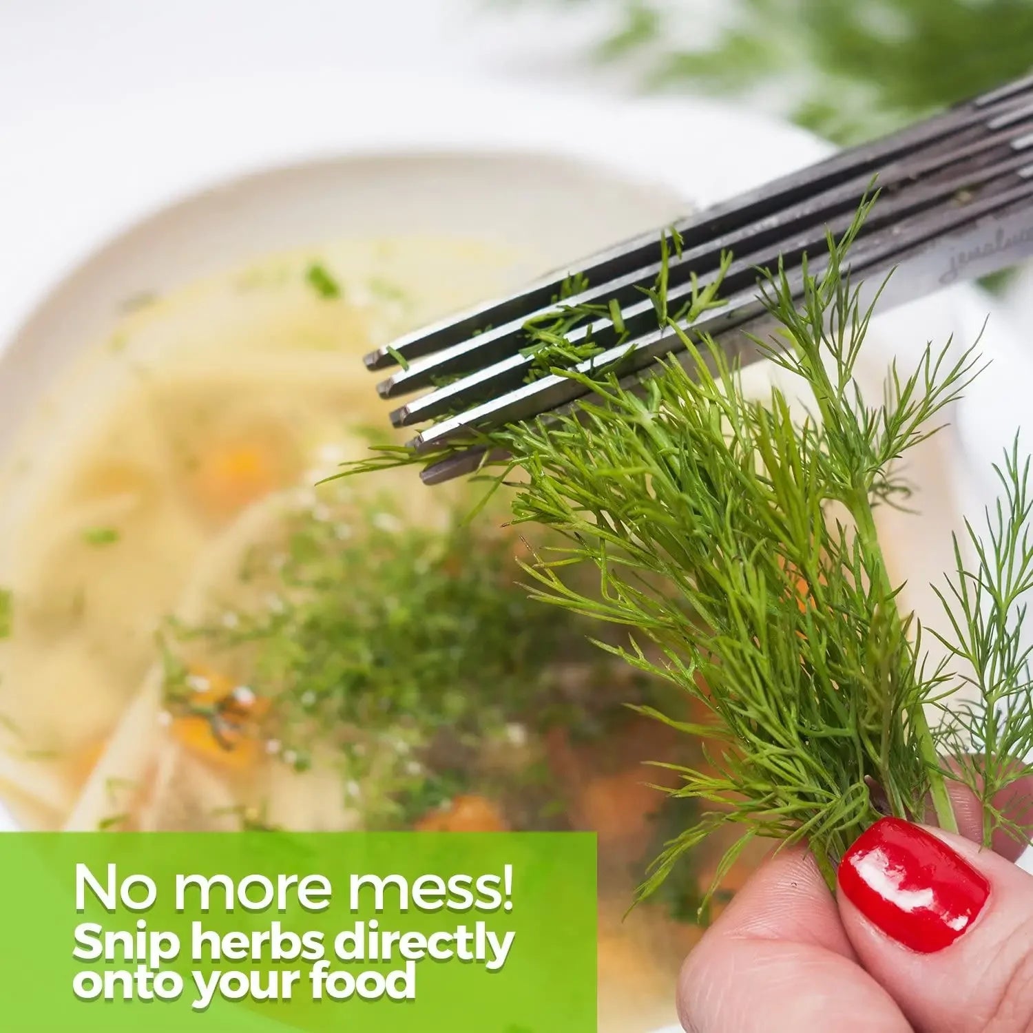 Multi-Layer Stainless Steel Kitchen Scissors – Herb & Vegetable Cutter