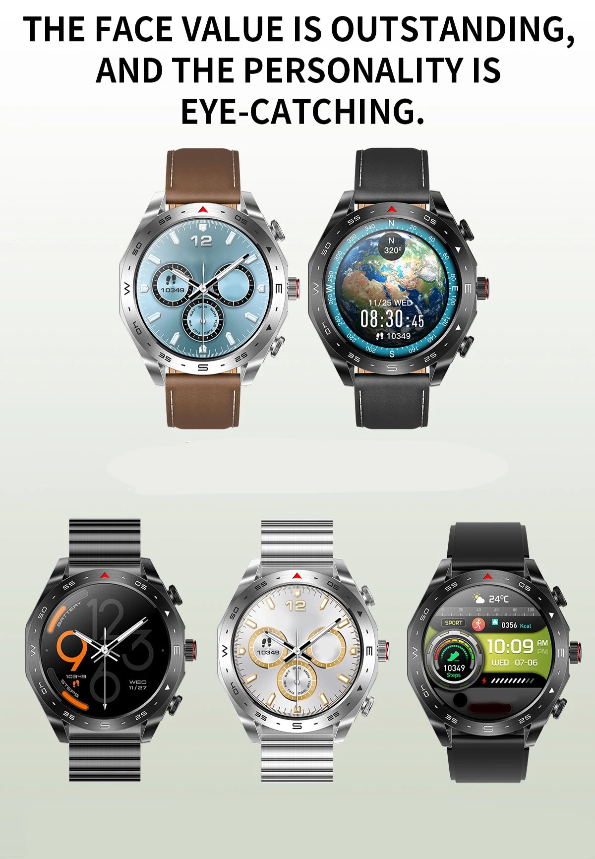 2024 Smart Watch with 2-in-1 TWS Bluetooth Earbuds