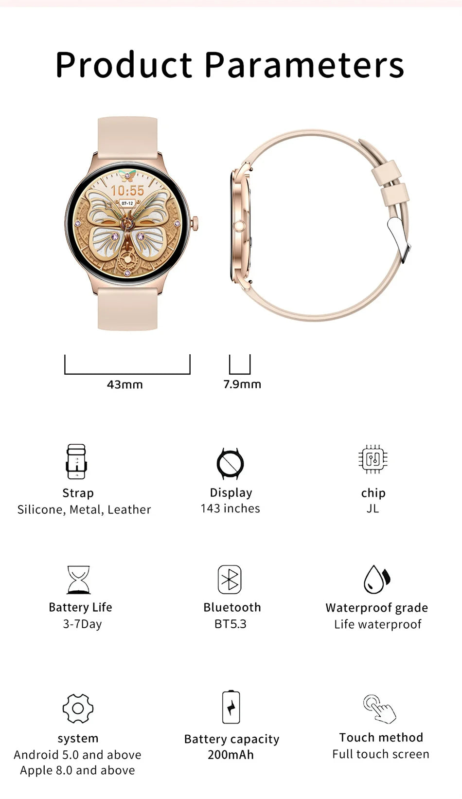 Huawei Women’s Ultra-Slim AMOLED Smart Watch
