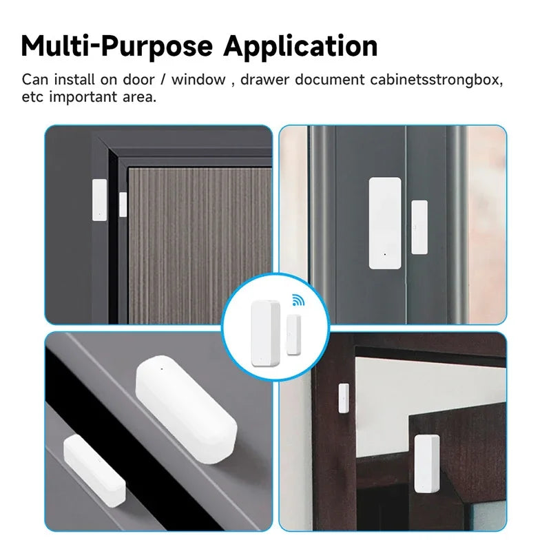 Tuya Zigbee Door & Window Sensor – Smart Contact Alert Device