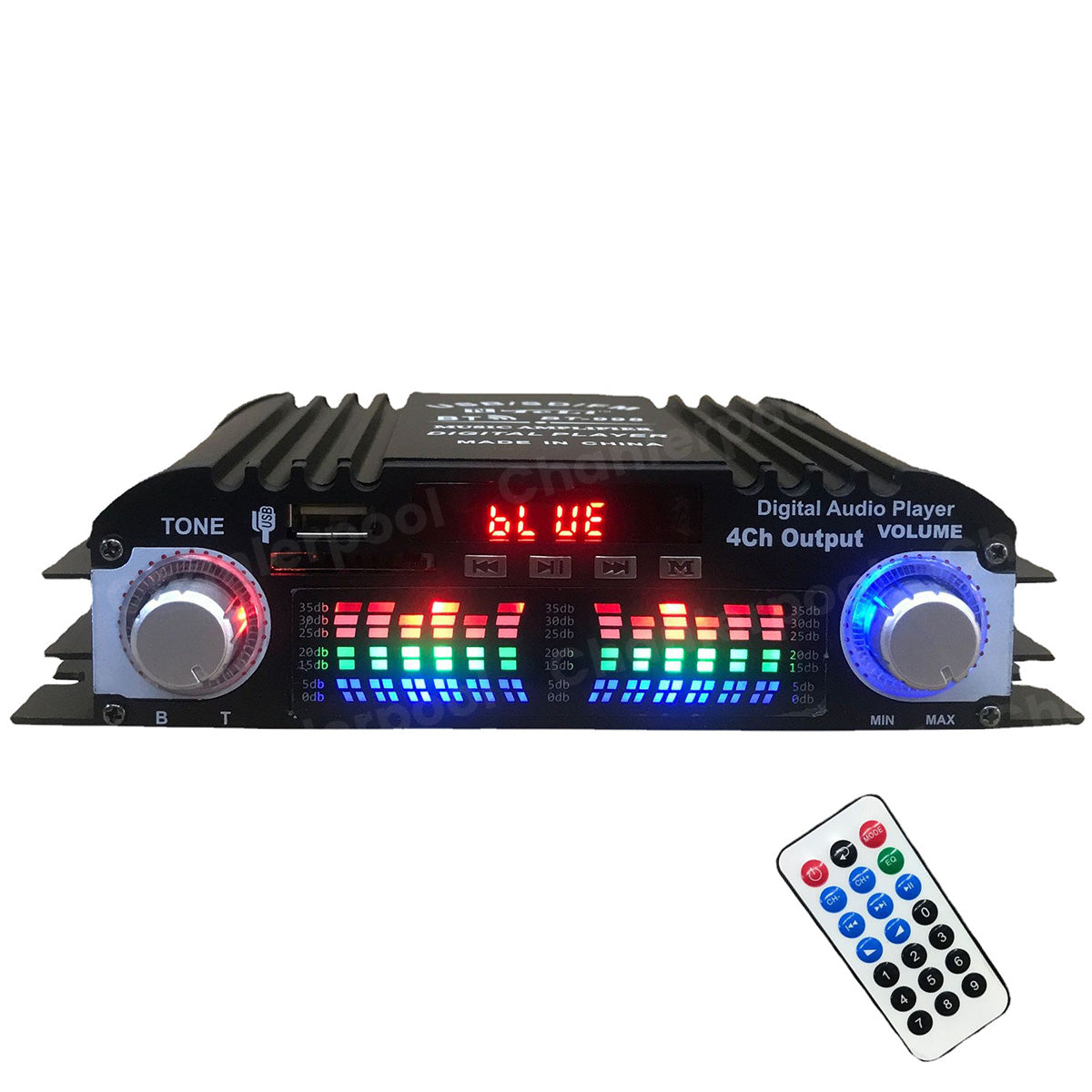 1600W 4-Channel HiFi Audio Amplifier – Bluetooth & Karaoke Support
