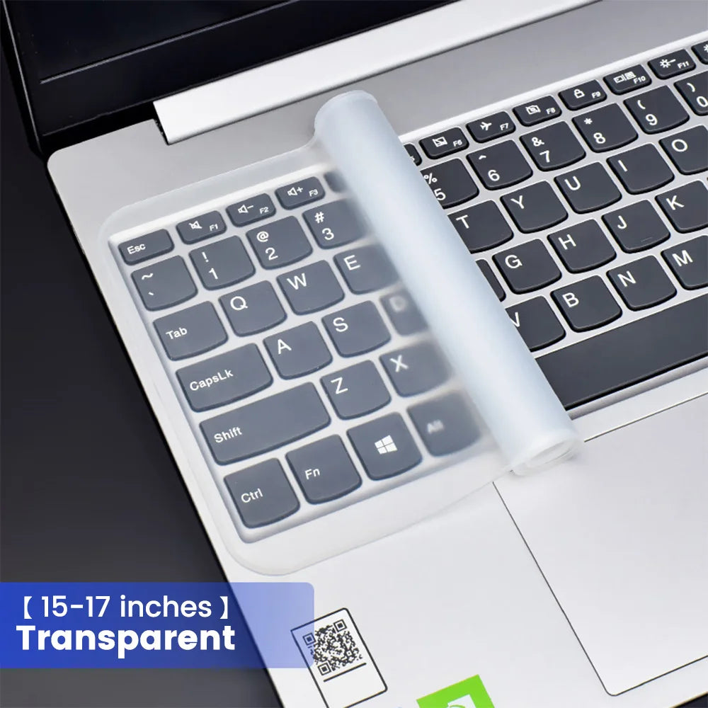 Universal Silicone Laptop Keyboard Protector (12–17 Inch)