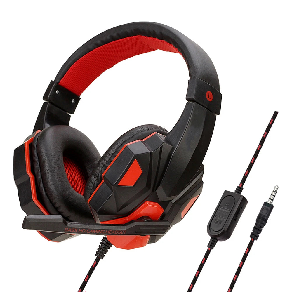 3.5mm Wired Gaming Headset with Mic – Bass Stereo