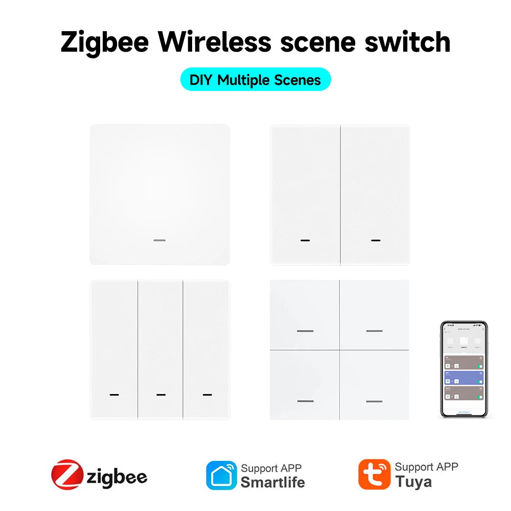 Tuya ZigBee 3.0 Wireless Scene Switch